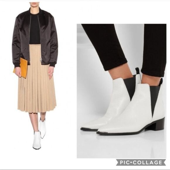 Acne Studios Jensen ankle boot White leather 7.5 - Picture 15 of 15